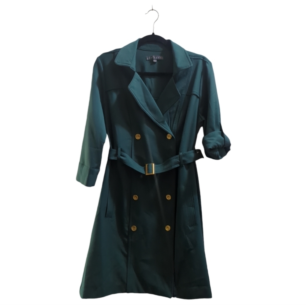 Sharagano Double Breasted Trench Dress LNC - Picture 6 of 13